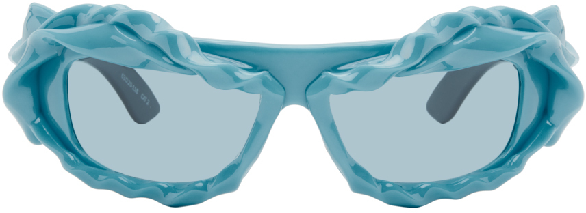 

Синие витые солнцезащитные очки Ottolinger, Light blue/Black fade