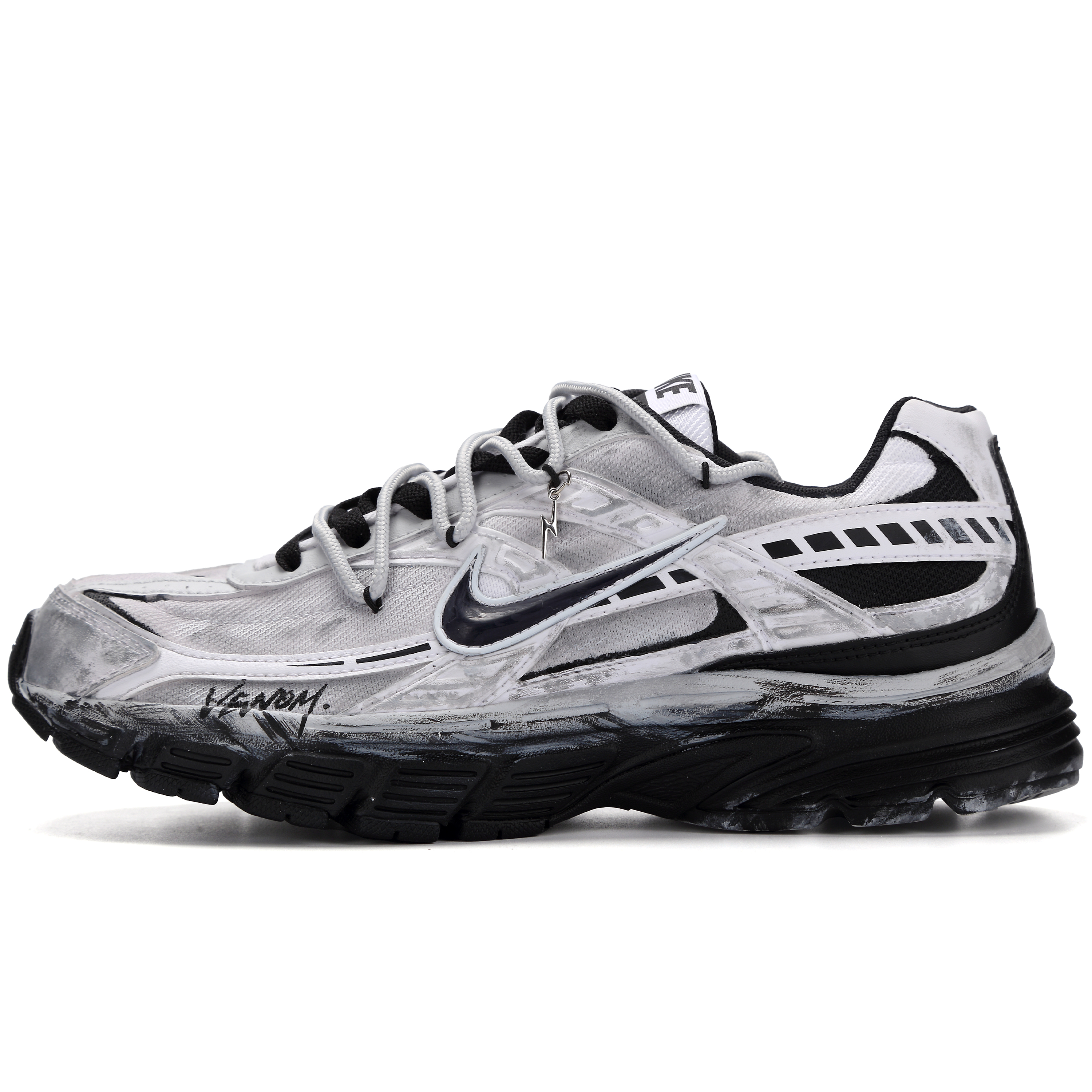 

Nike Кроссовки Initiator Low Top Casual City Commute для бега по городу, мужские, черно-серые