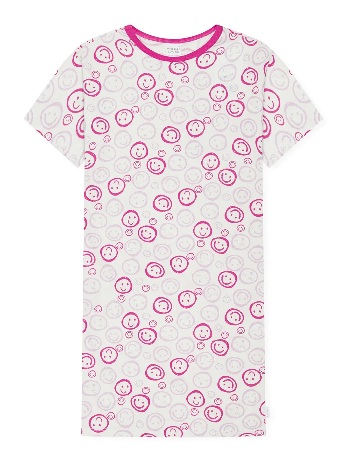 Пижама 'Ночная одежда' Schiesser, Pink/Off White