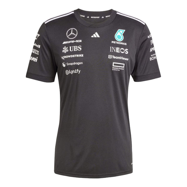 

Футболка mercedes amg petronas formula one team black driver jersey Adidas, черный