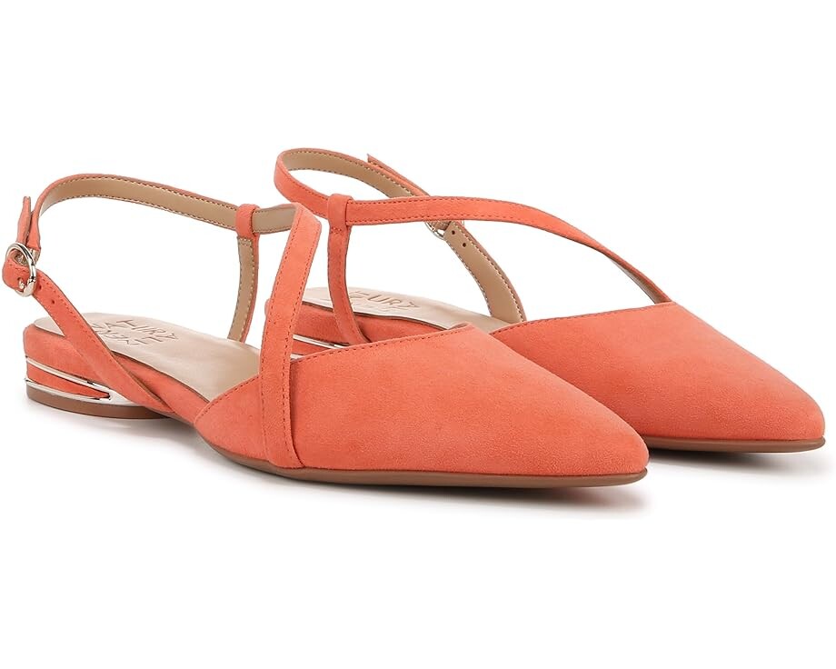 Туфли на плоской подошве Naturalizer Hawaii Slingbacks, цвет Apricot Blush Suede