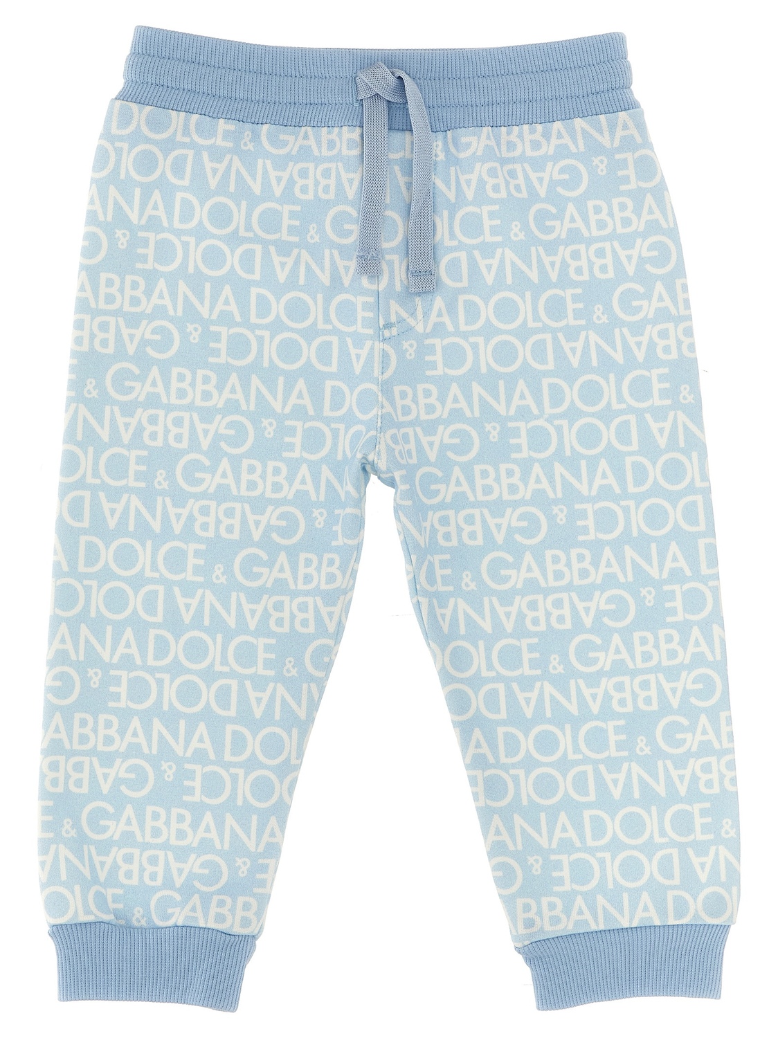 

Джоггеры с логотипом по всей поверхности DOLCE & GABBANA, голубой