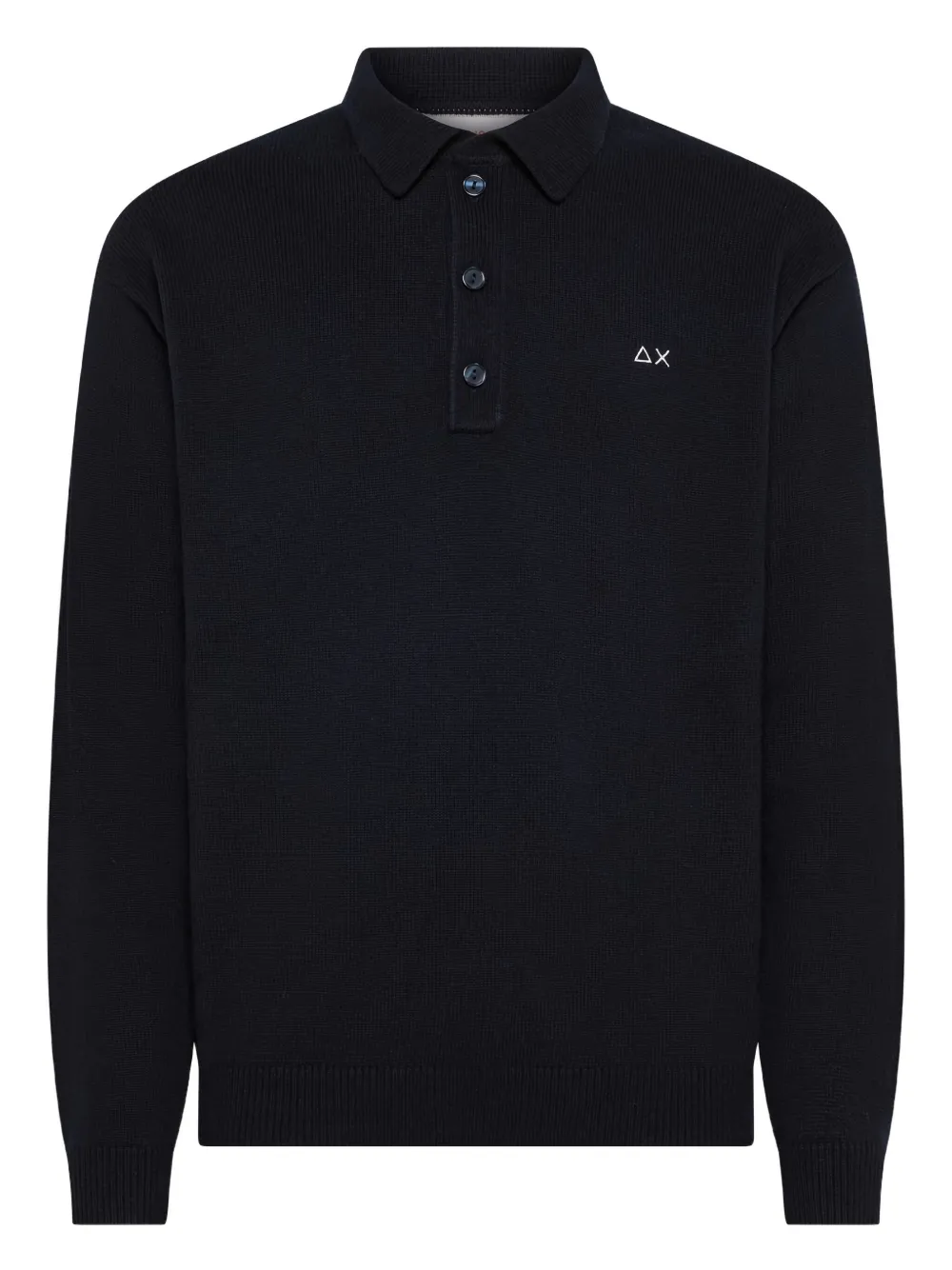 

Рубашка поло с вышитым логотипом Sun68, черный