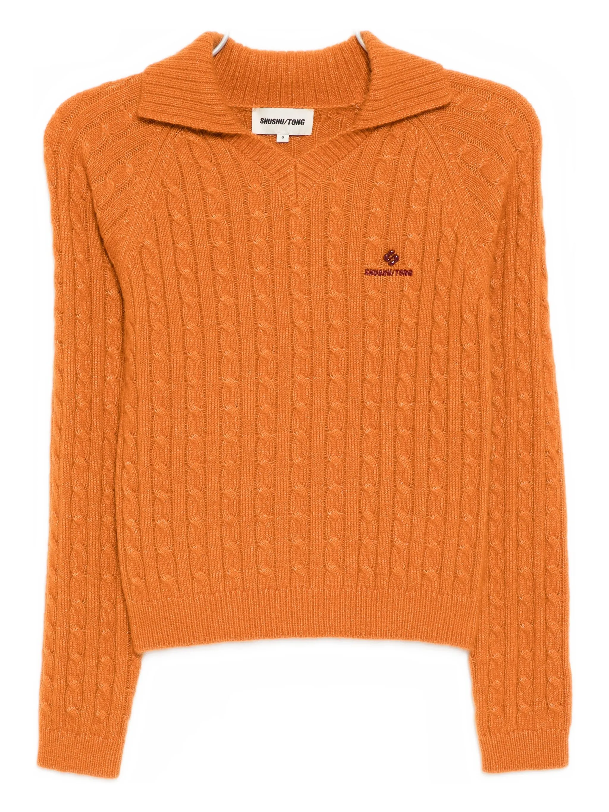 

Топ с вышитым логотипом Shushu/Tong, оранжевый
