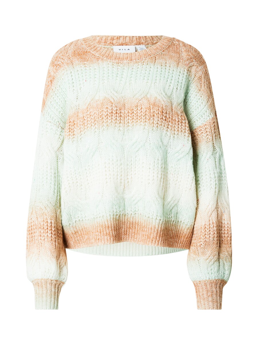 

Тонкий вязаный свитер VILA Sweater VISENVAS, цвет camel/light beige