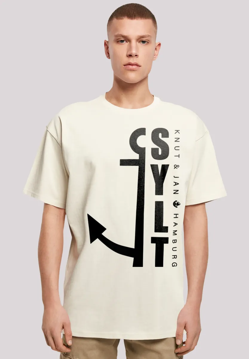 

F4NT4STIC Футболка "Sylt Anker Knut & Jan Hamburg", принт, цвет Sand