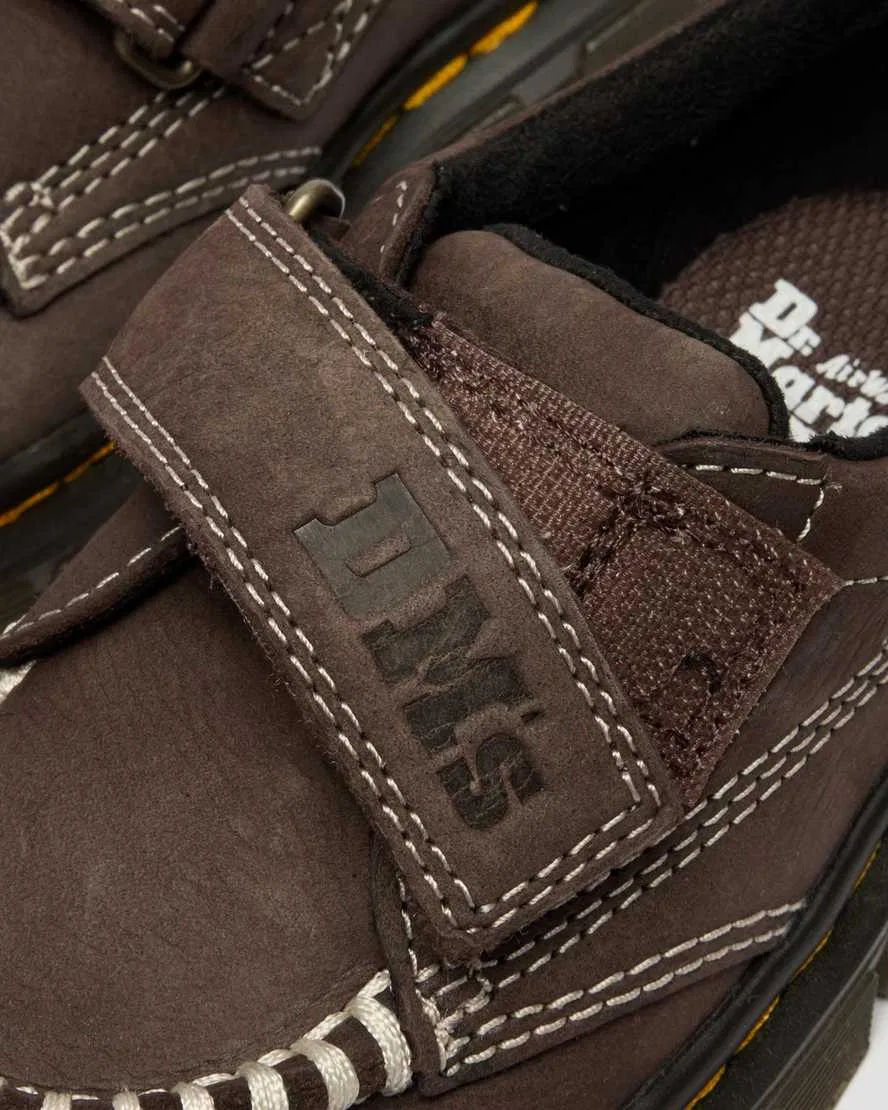 Детские туфли Dr. Martens Raffe, зернистая нубуковая кожа, коричневый — фото 3