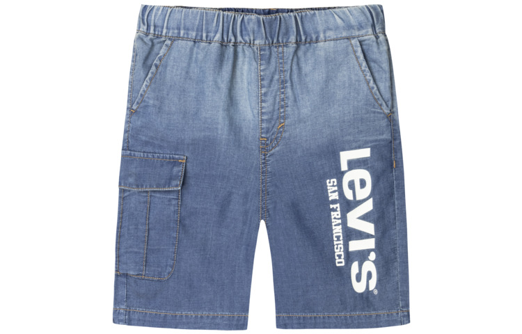 

Футболка школьная короткая Levis, Riverbed Blue