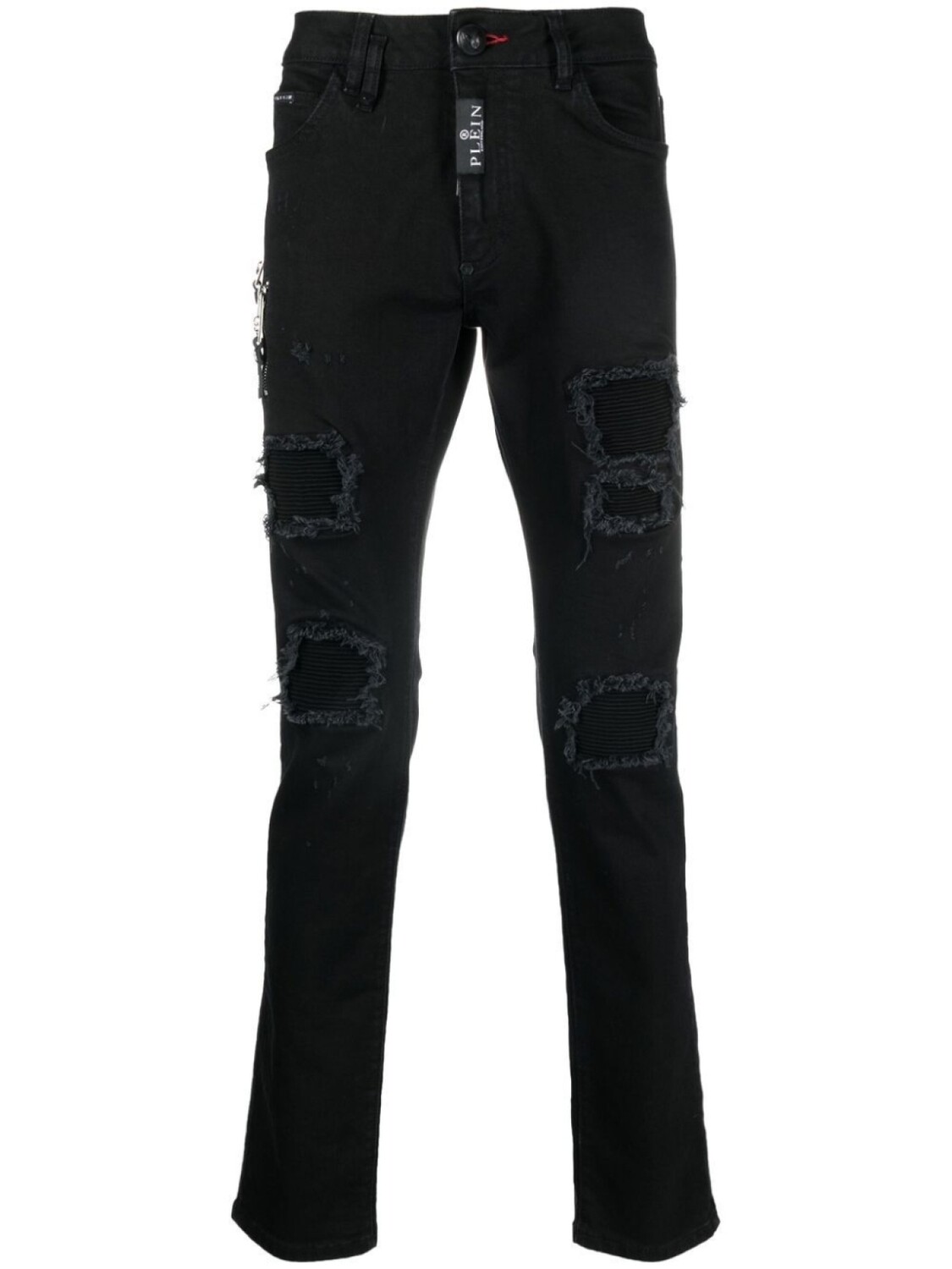 

Philipp Plein узкие джинсы с прорезями, черный