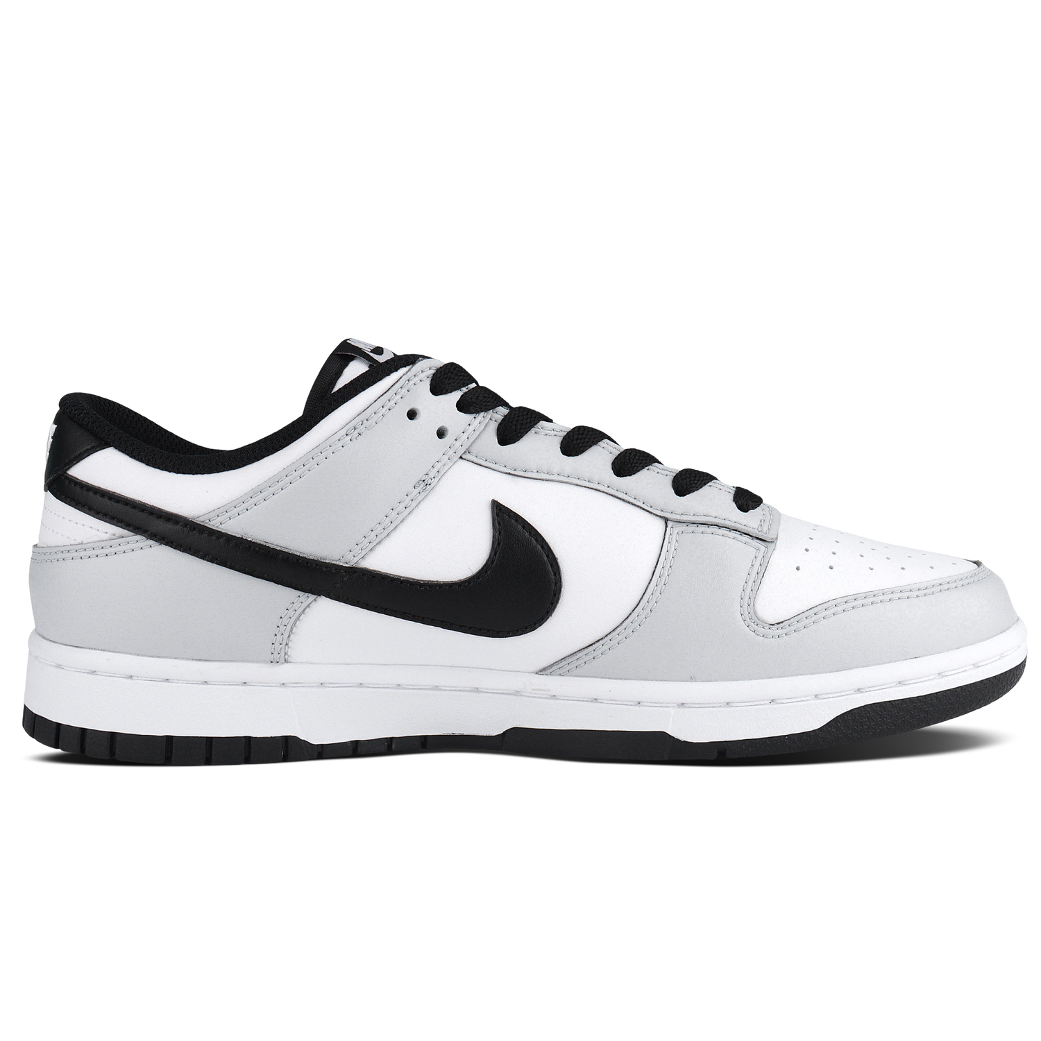Nike Износостойкие, дышащие низкие скейтбордистские кроссовки Dunk, унисекс, белый и серый — фото 4