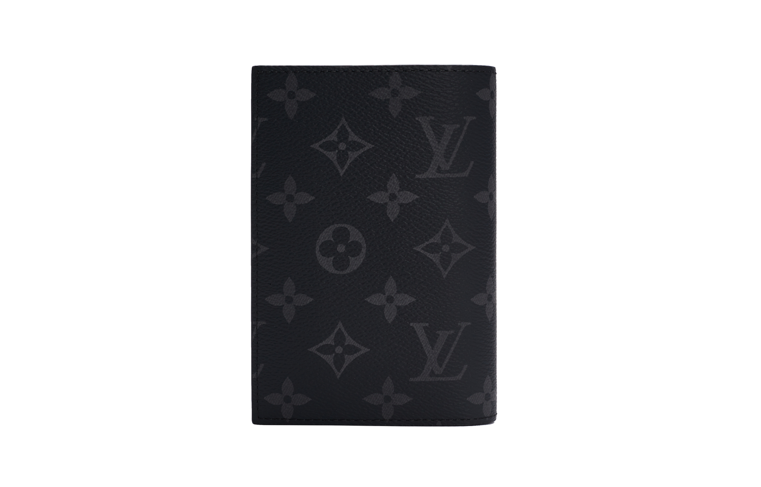LOUIS VUITTON Кожаный паспортник для мужчин черный серый, Pig — фото 4