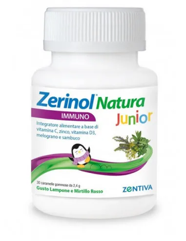

Zerinol Natura Immuno Junior 30 жевательные конфеты для иммунной системы
