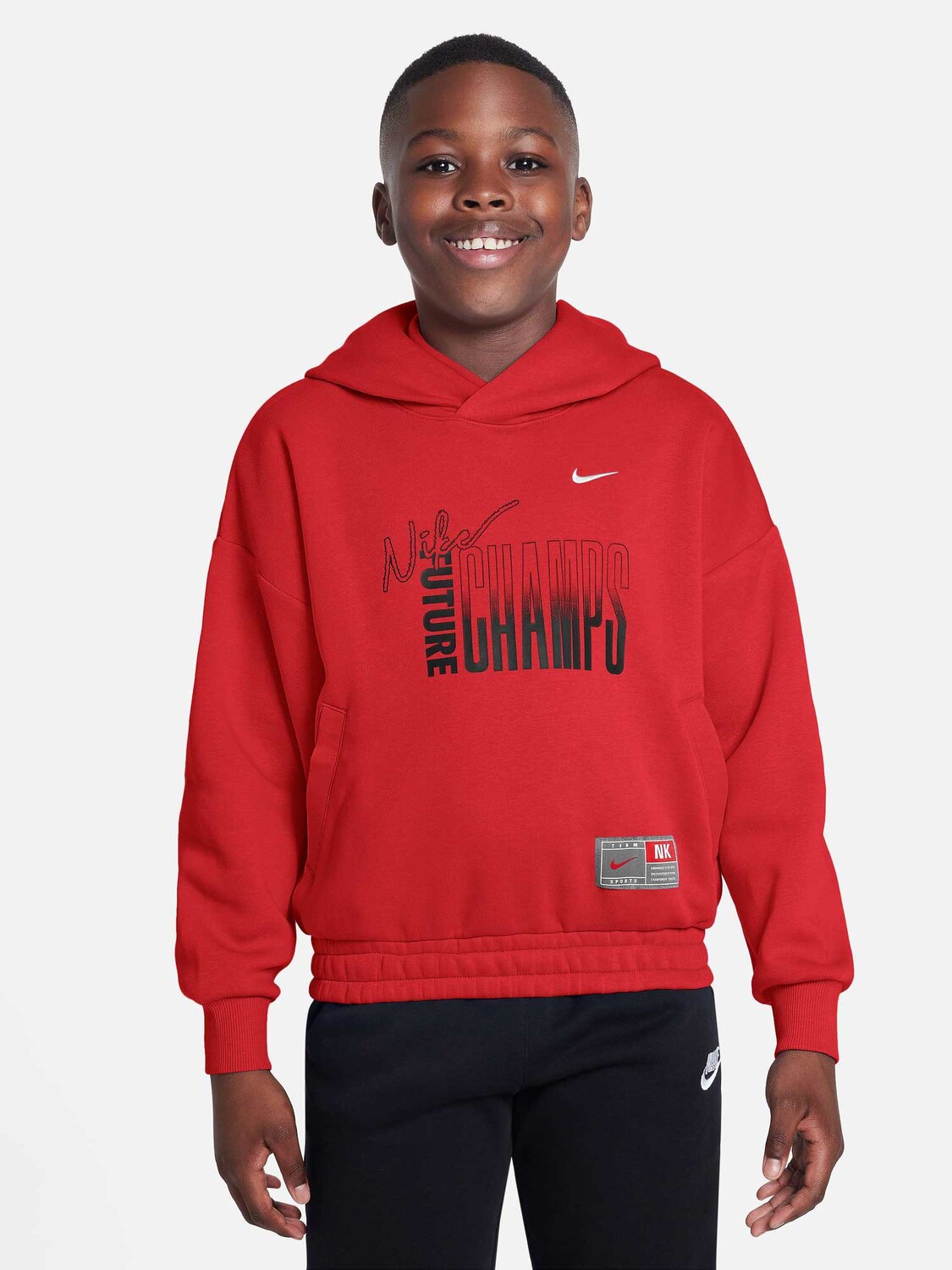 

Толстовка Nike K NK C.O.B. FLC PO HOODIE, красный