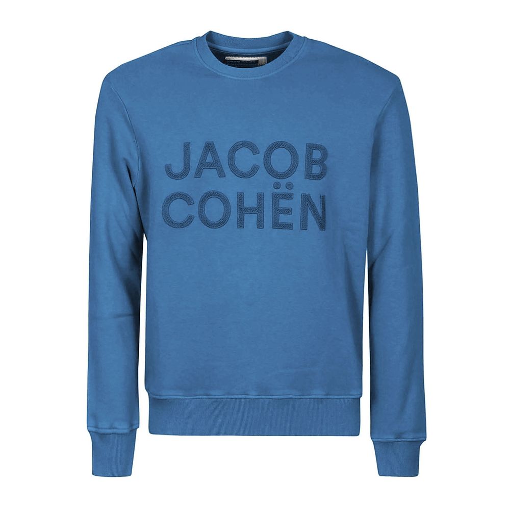 

Мужской свитер из хлопка светло-голубого цвета Jacob Cohen