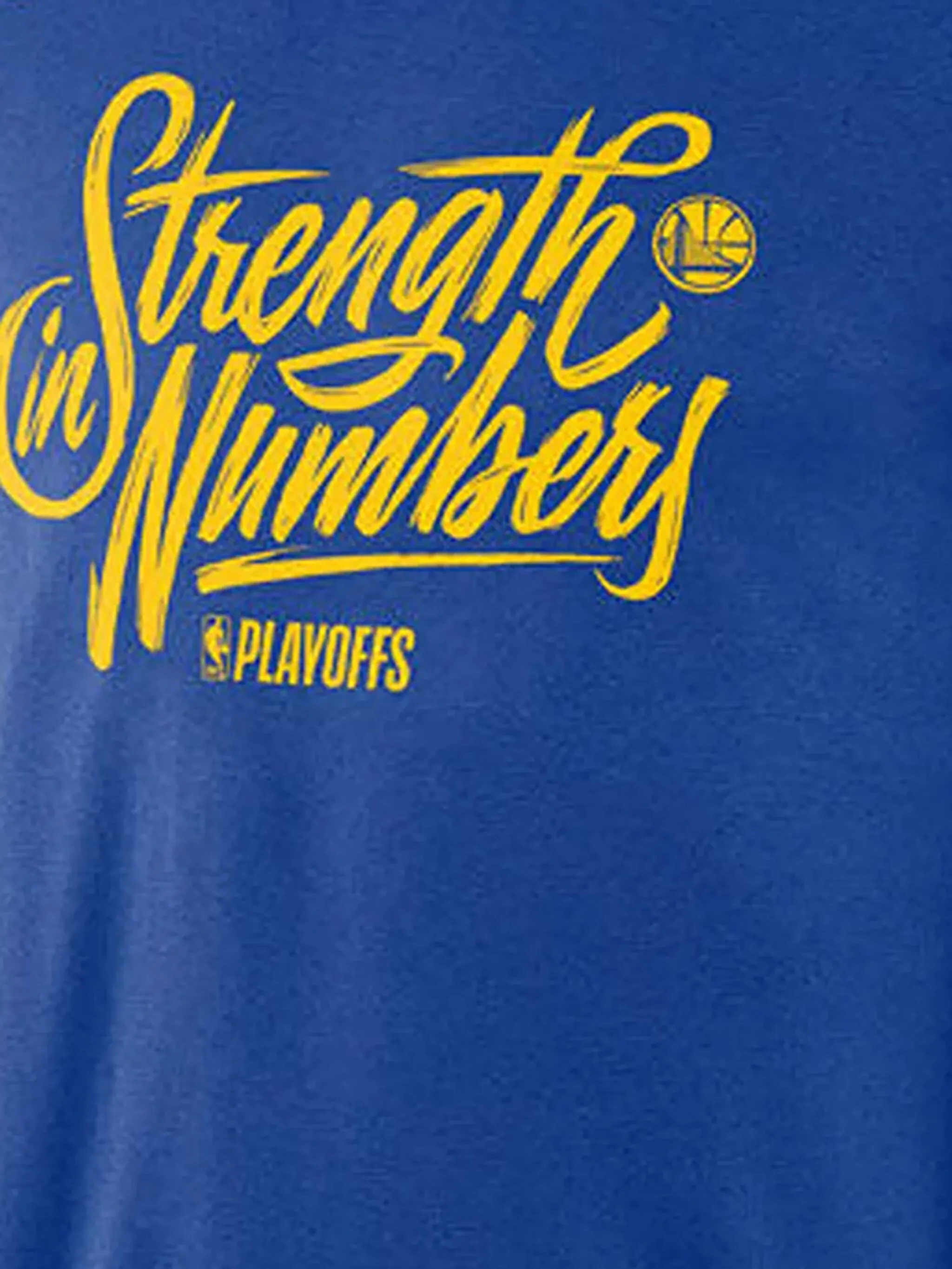 Футболка NBA GSW Blue-Playoffs Strength In Numbers Nike, синий — фото 2