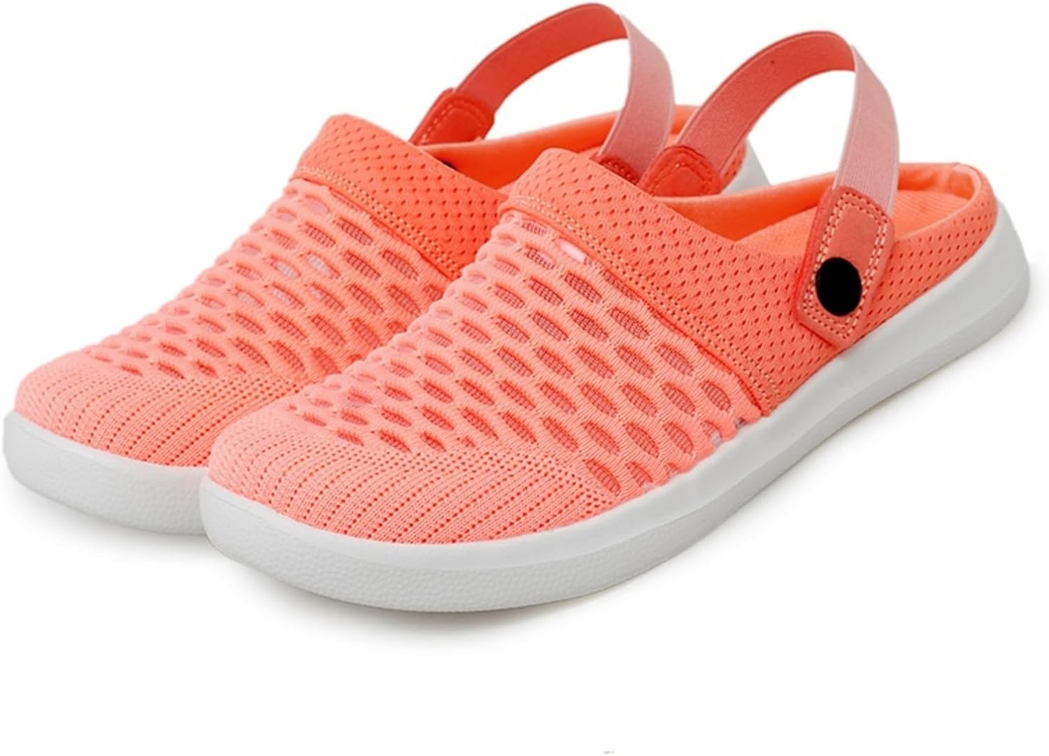 

Садовые сабо ZWRXW для женщин и мужчин, унисекс, обувь без застежки, для улицы и пляжа, легкие дышащие сабо из сетки, удобные прогулочные мюли, противоскользящие, повседневные тапочки, водная обувь для бассейна, домашние тапочки, оранжевый