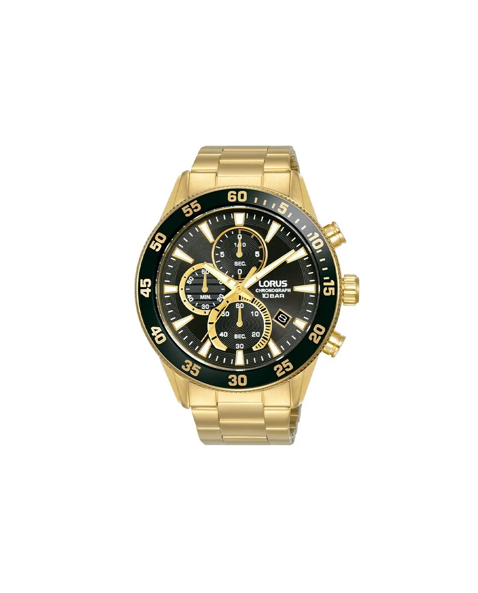 

Мужские часы Sport man RM330JX9 из стали и золотого ремешка Lorus
