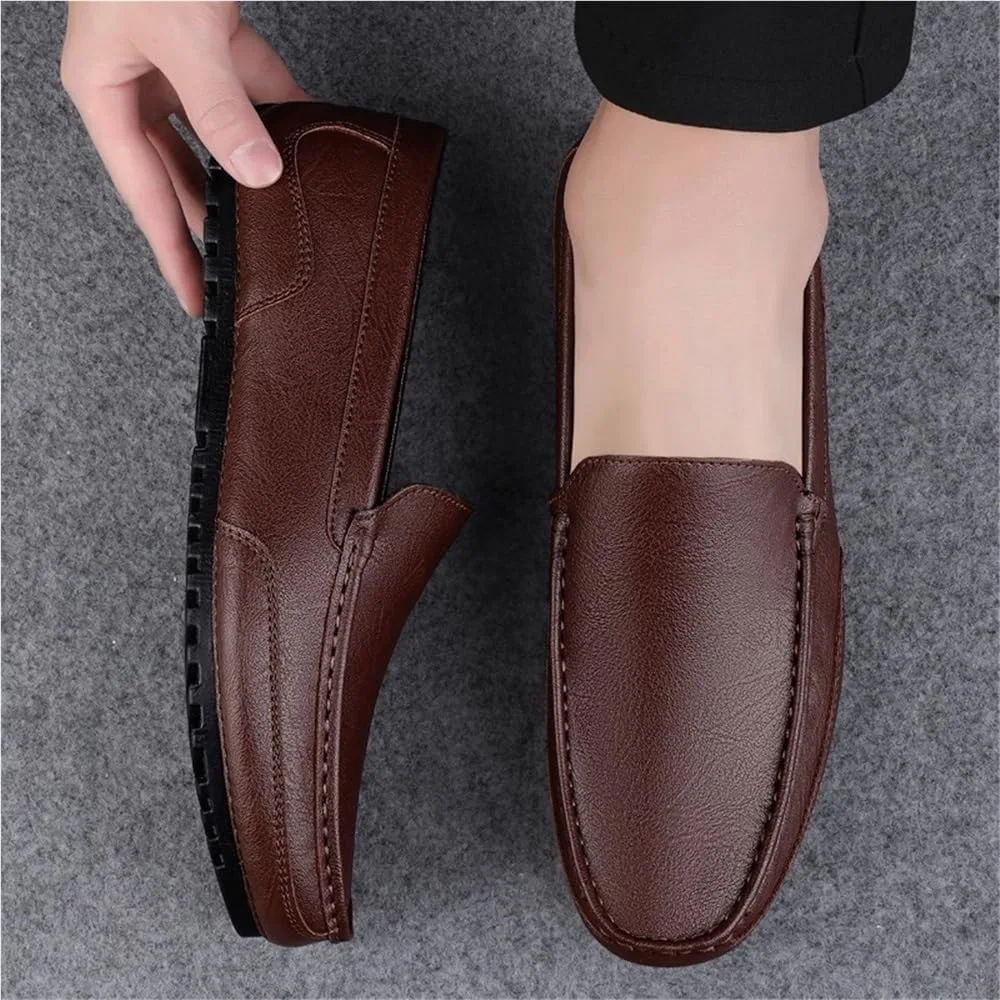Лоферы кожаные Brown DHFIRUFSHLO — фото 2