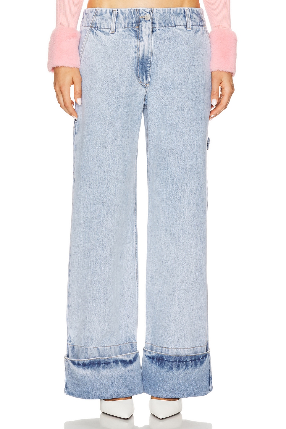

Широкие брюки Milkwhite, light blue