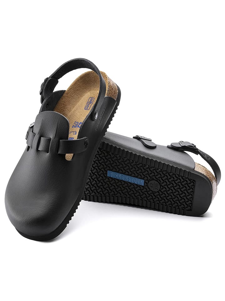 Birkenstock Кожаные сабо "Kay" черного цвета — фото 3