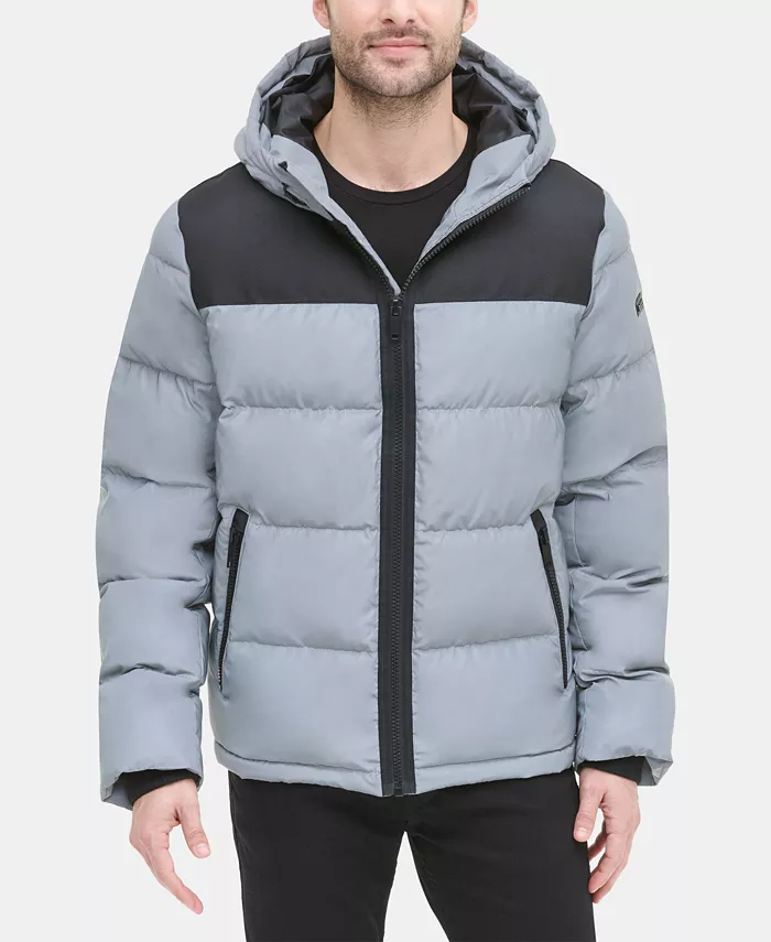 

Мужская утепленная куртка Mixed-Media DKNY, серый