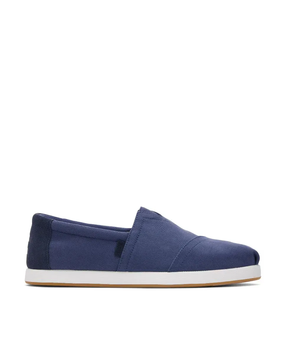 

Мужские парусиновые эспадрильи на замшевом каблуке Toms, синий