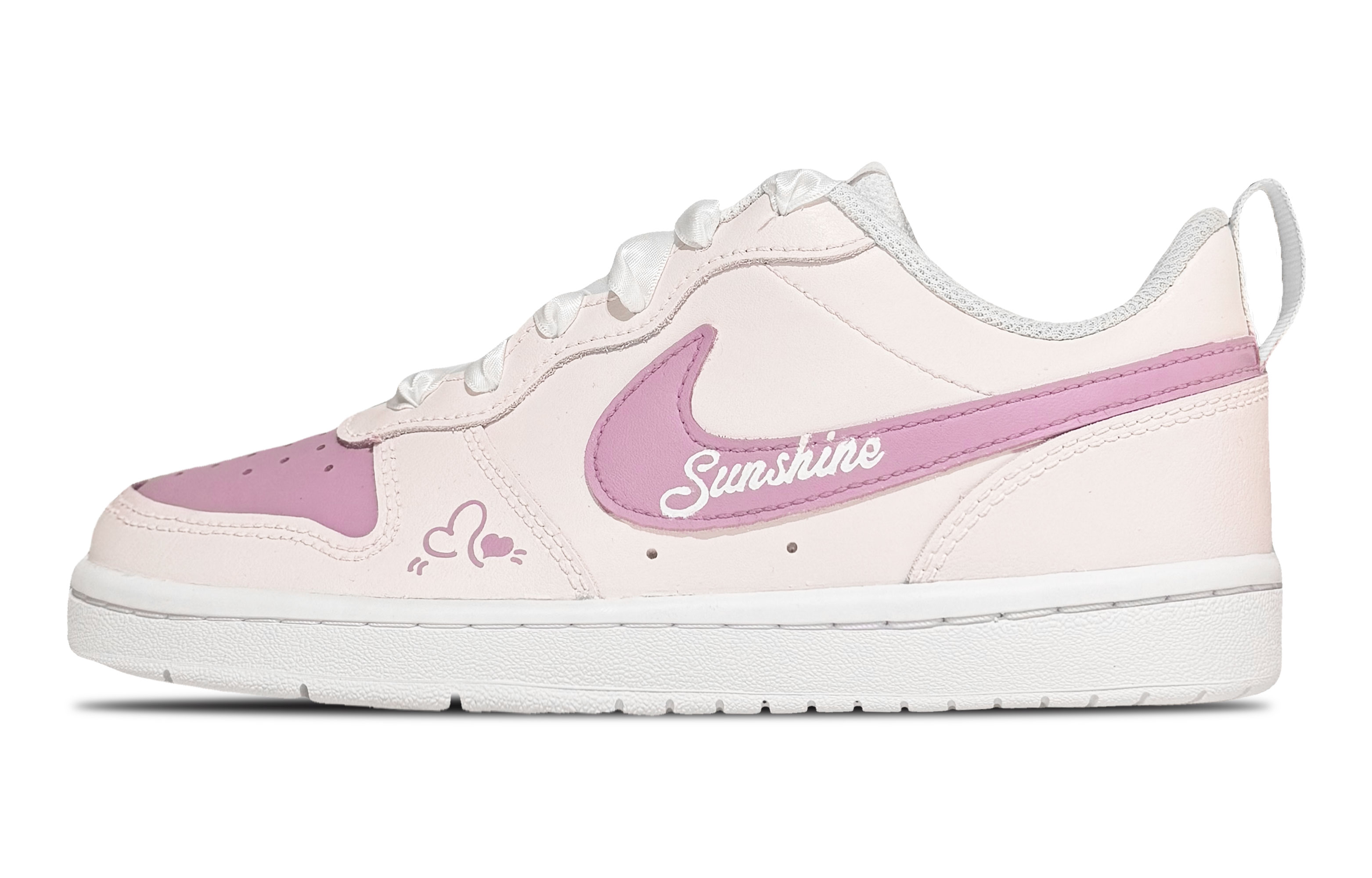 

Nike Кроссовки для скейтбординга Court Borough с устойчивостью к истиранию, противоскользящие, с амортизацией, низкие, для подростков, Pink