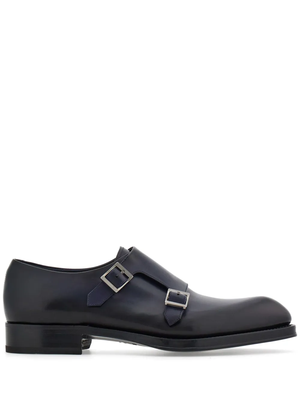 

Туфли монки с ремешками Ferragamo, синий