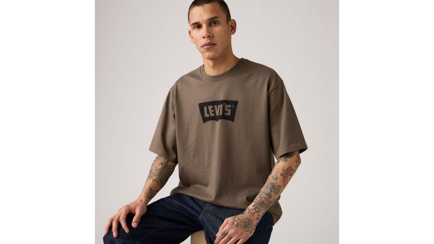 

Футболка с коротким рукавом Levi's, Khaki Green - Green
