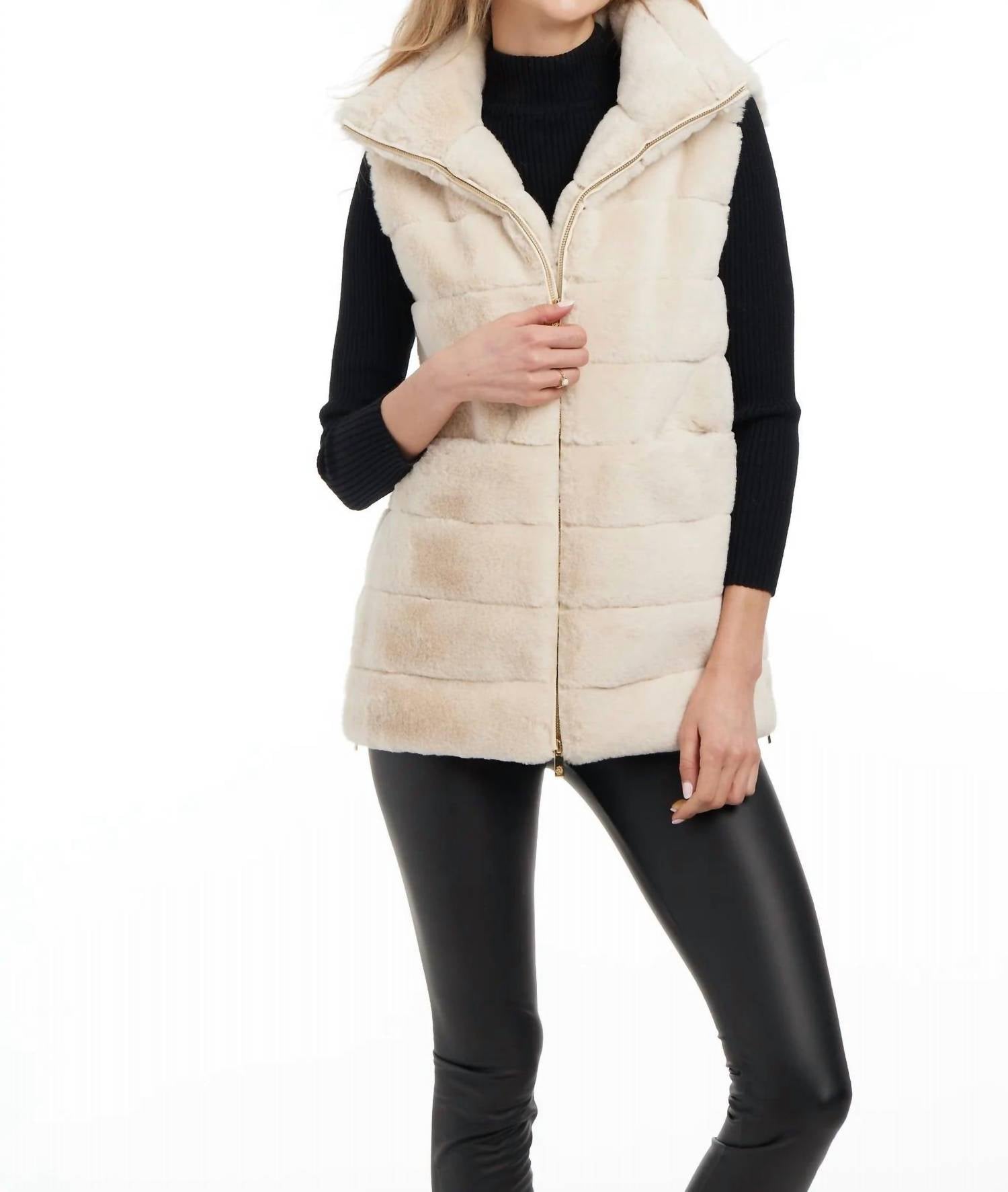 

Лакированный жилет Lauren в цвете тост PATTY KIM, Toast