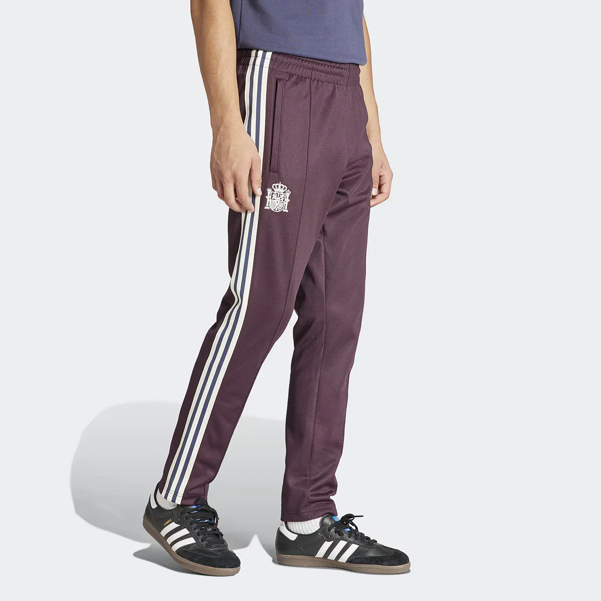 

Мужские брюки Испания 2024 Beckenbauer Adidas Originals, цвет Burdeos