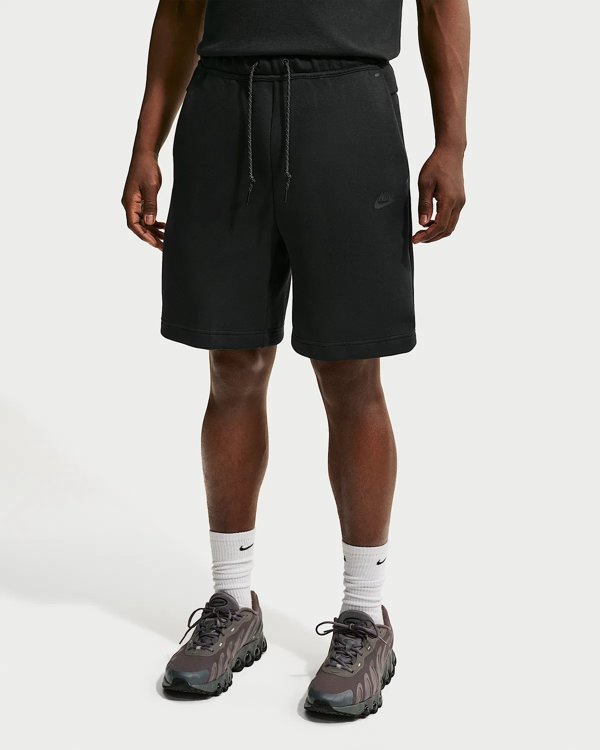 Мужские флисовые шорты Nike Tech, Black/Black — фото 2