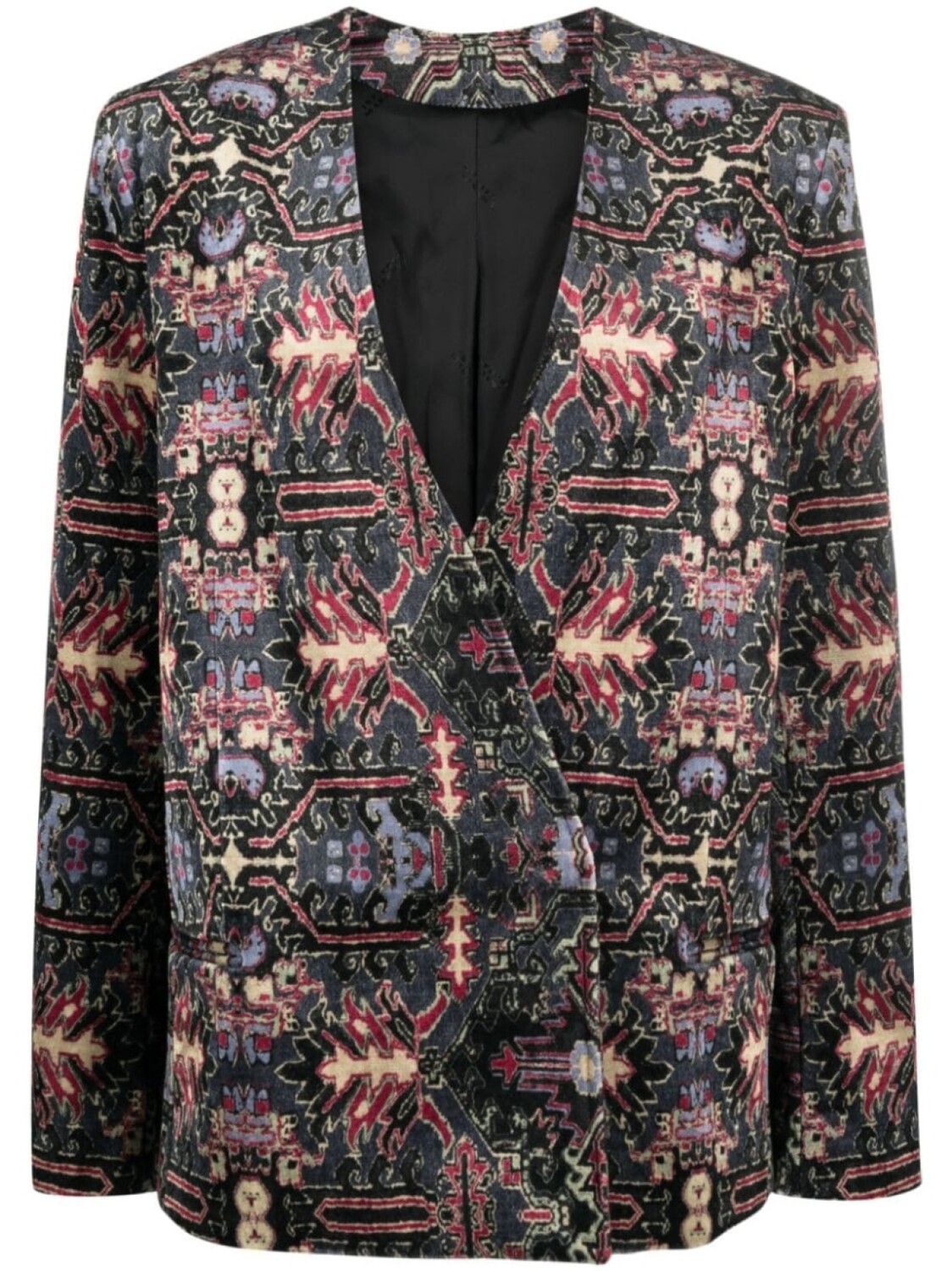 

ISABEL MARANT жаккардовый жакет Vaklero с узором, черный