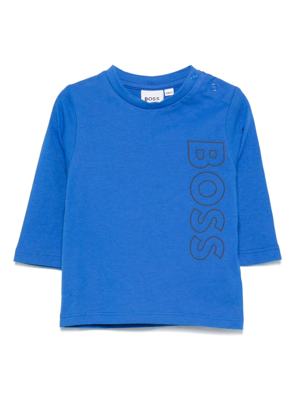 

Футболка с логотипом BOSS Kidswear, синий