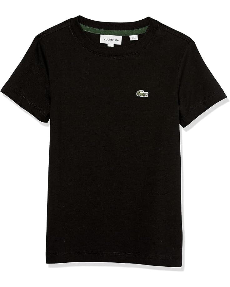 

Толстовка Lacoste Kids Short Sleeve Crew Neck Classic Cotton T-Shirt, черный