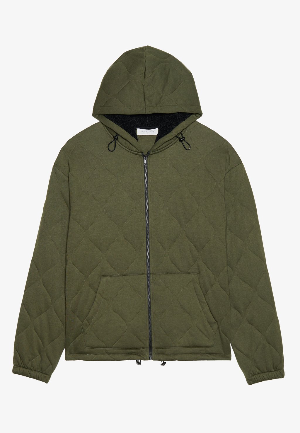 

Толстовка на молнии ADAPTIVE QUILTED HOODIE Pier One, хаки