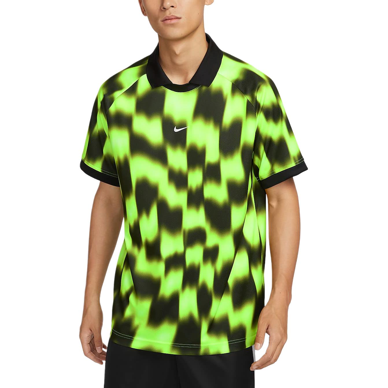 Футболка мужская футбольная Dri-FIT с коротким рукавом Nike, неоново-желтый/черный/белый — фото 2