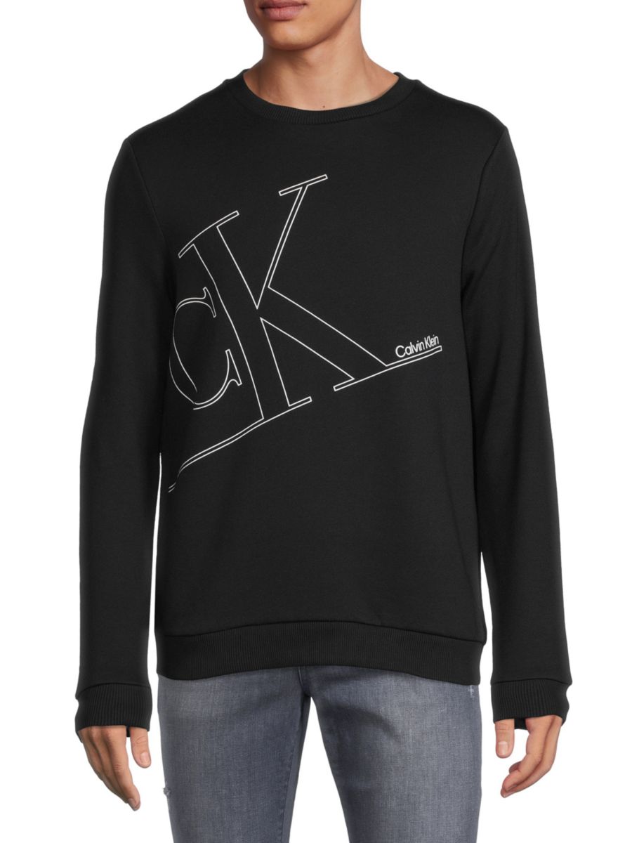 

Толстовка с линейным логотипом Calvin Klein, цвет Black Beau