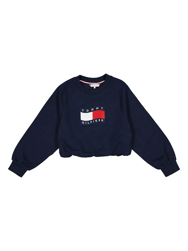 Свитшот хлопковый Tommy Hilfiger, темно-синий