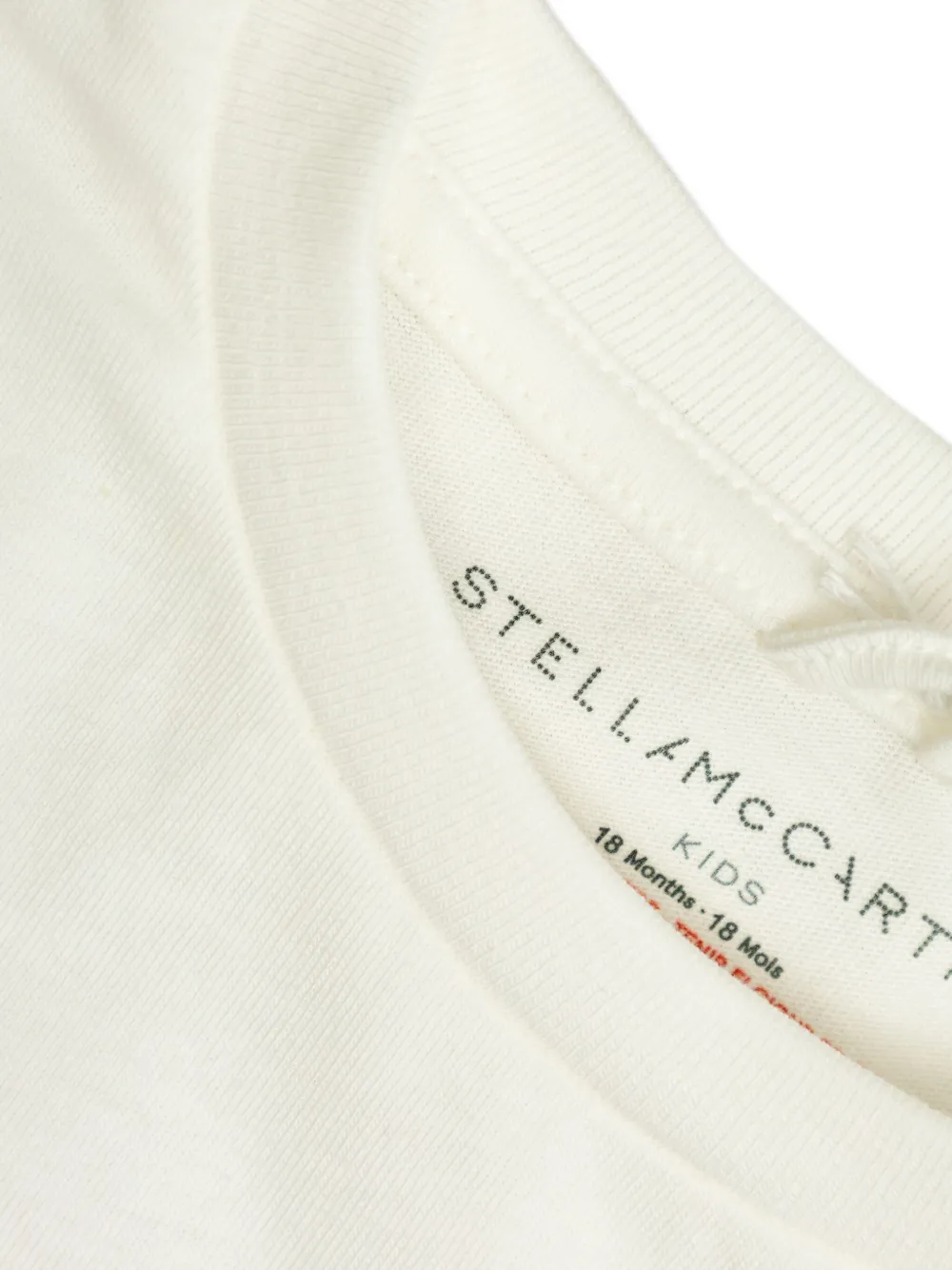 Футболка с длинным рукавом и графическим принтом Stella McCartney Kids, белый — фото 4