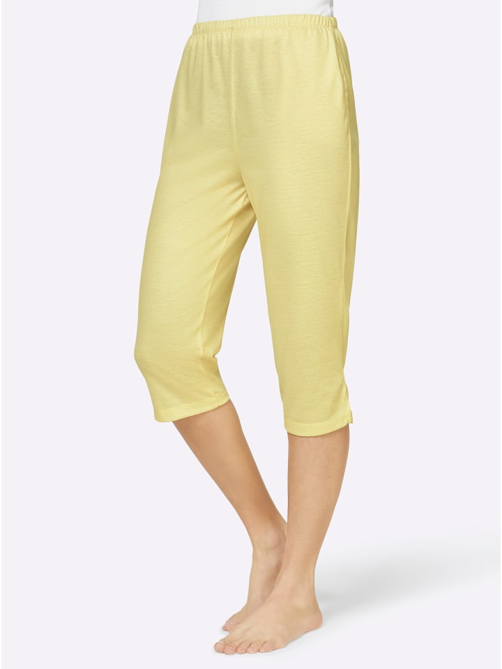 

WITT WEIDEN Брюки-капри белого и лимонного цвета