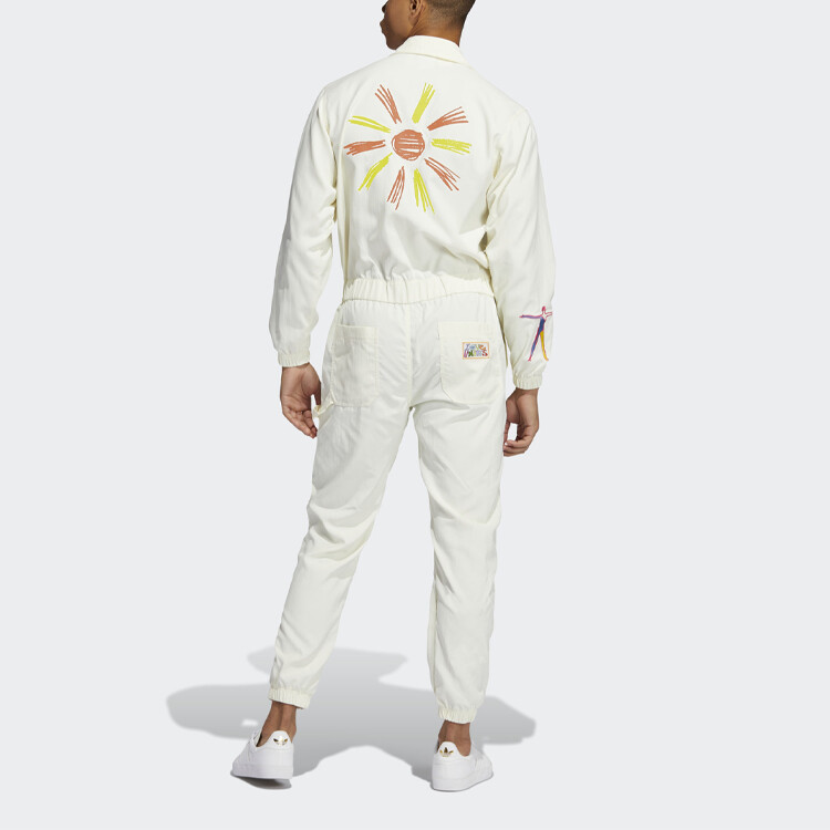 Комбинезон унисекс Off White Adidas Originals, кремовый — фото 3