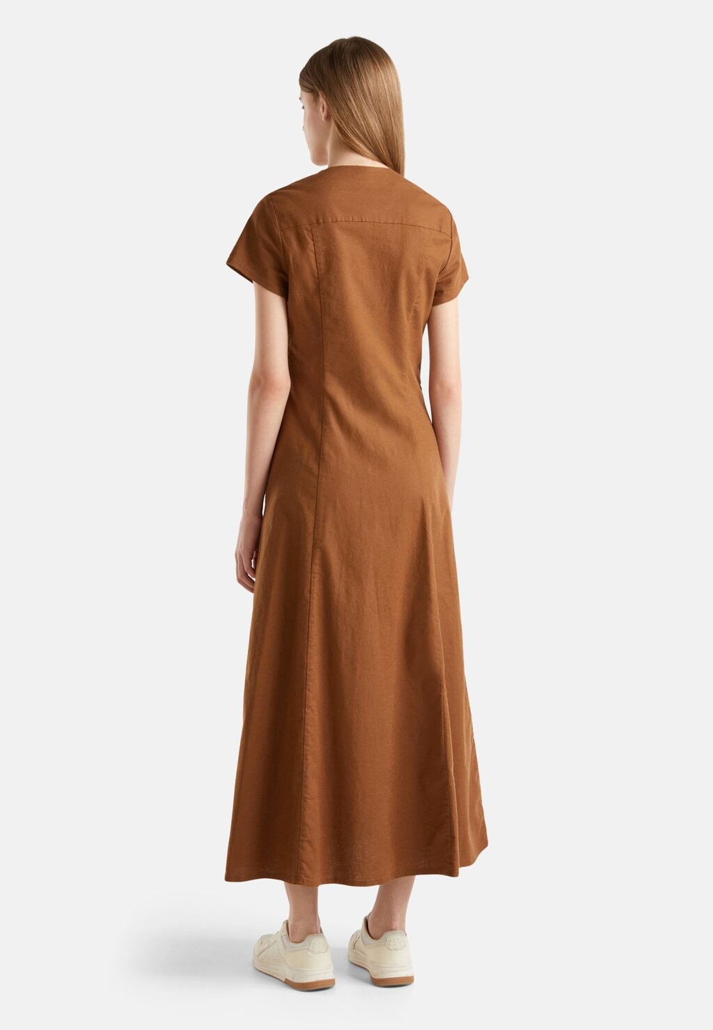 

Платье макси United Colors of Benetton, коричневый