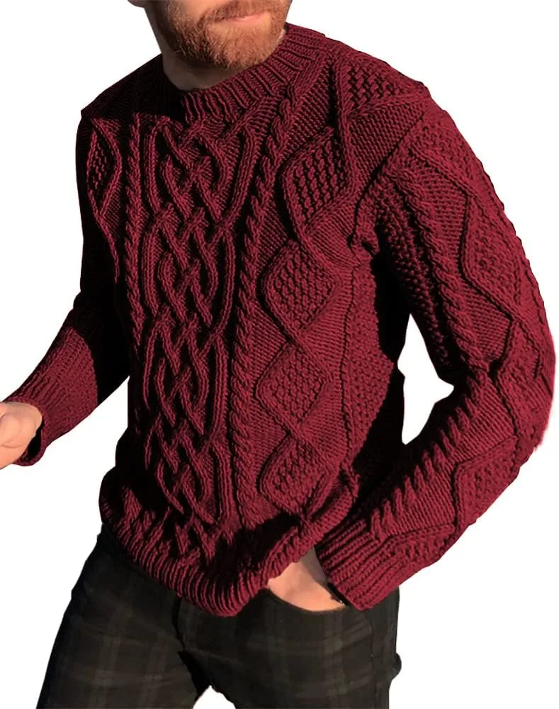 

Толстый вязаный свитер NIUBIA мужской