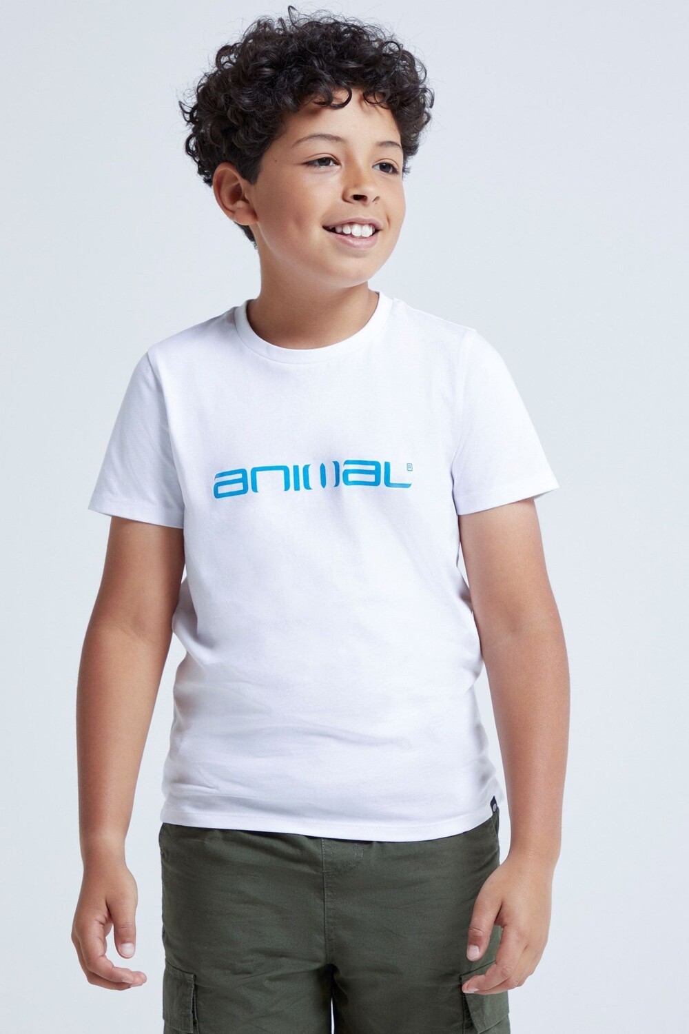 

Футболка Archie для мальчиков с логотипом из органической ткани Animal, белый