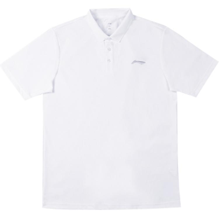 

Футболка поло мужская белая LINING