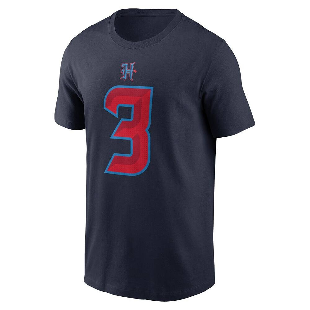 Мужская футболка Nike Tank Dell Navy Houston Texans с именем и номером, цвет Txs Navy — фото 3