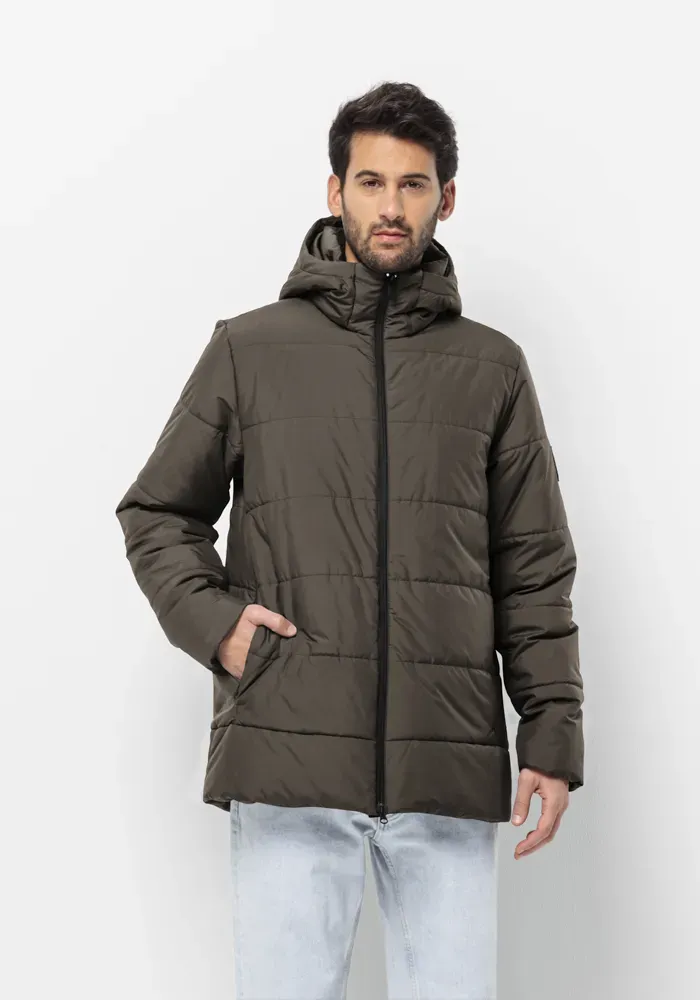 

Функциональная куртка Jack Wolfskin "DEUTZER LONG JKT M", с капюшоном, цвет Cold-Coffee