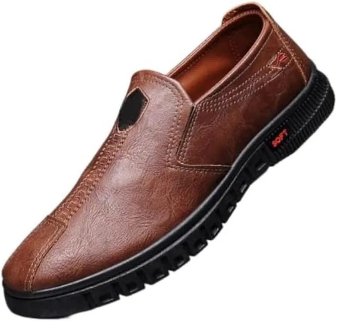Лоферы мужские кожаные, Brown