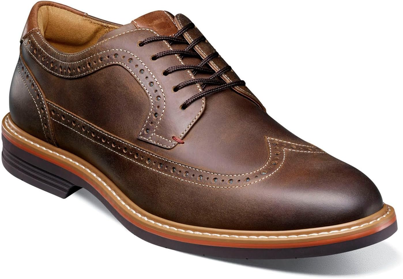 

Мужские оксфорды Florsheim Norwalk с крыльями, коричневый